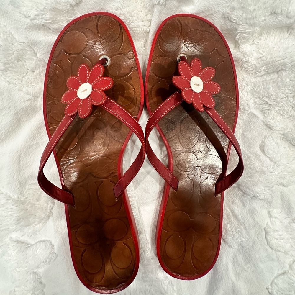 Coach Daisy leather Sandals